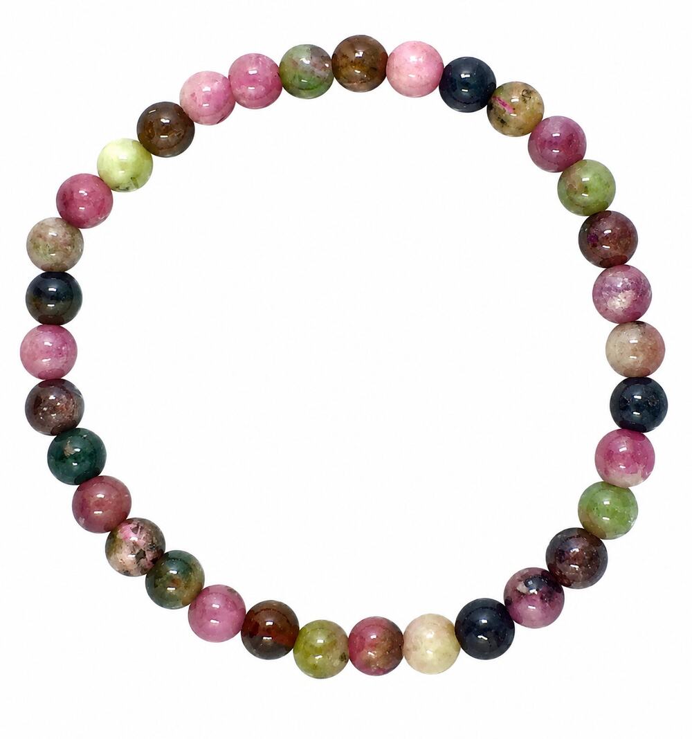 4MM Mixed Tourmaline Bracelet